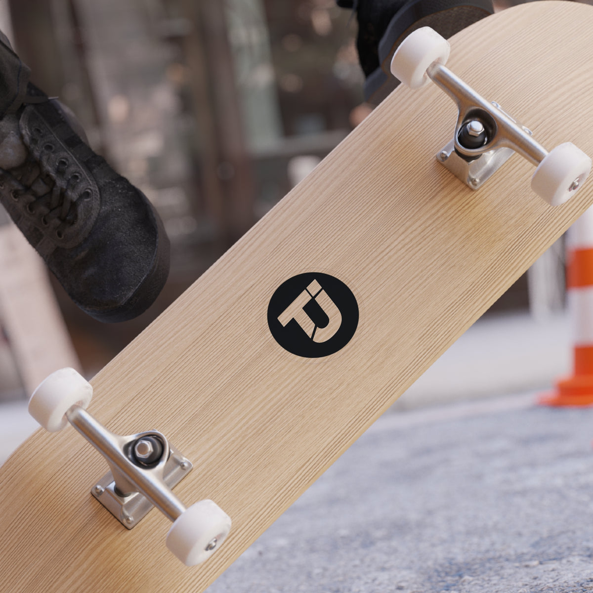 TJ Logo Sticker, Round, 1pcs