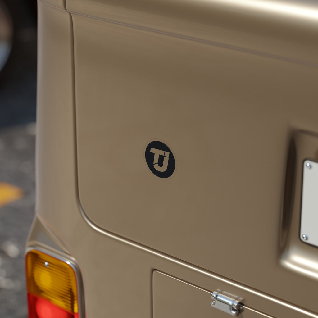 TJ Logo Sticker, Round, 1pcs