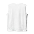 White sleeveless shirt on a white background