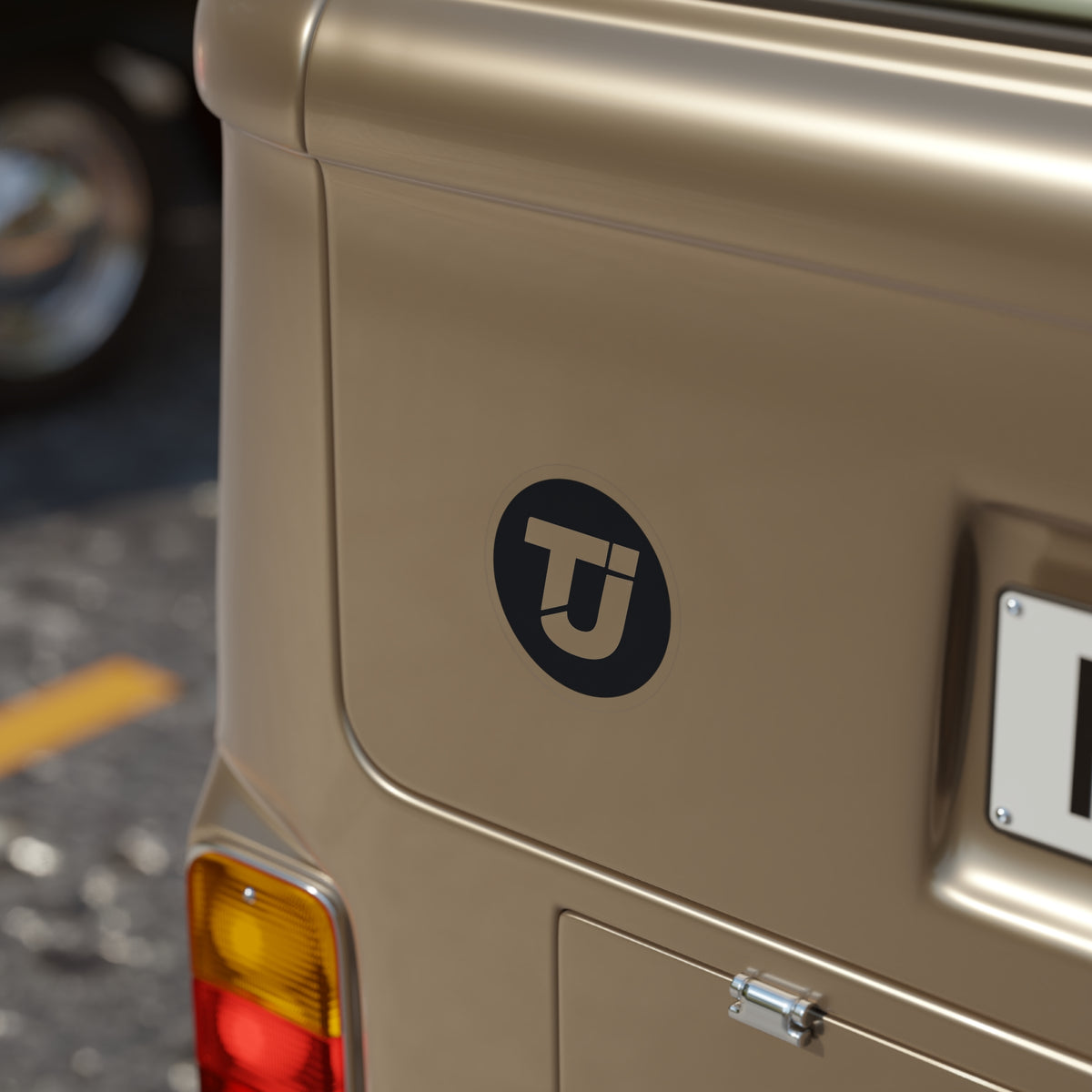 TJ Logo Sticker, Round, 1pcs