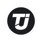TJ Logo Sticker, Round, 1pcs