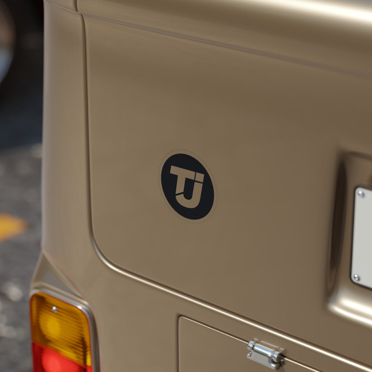 TJ Logo Sticker, Round, 1pcs